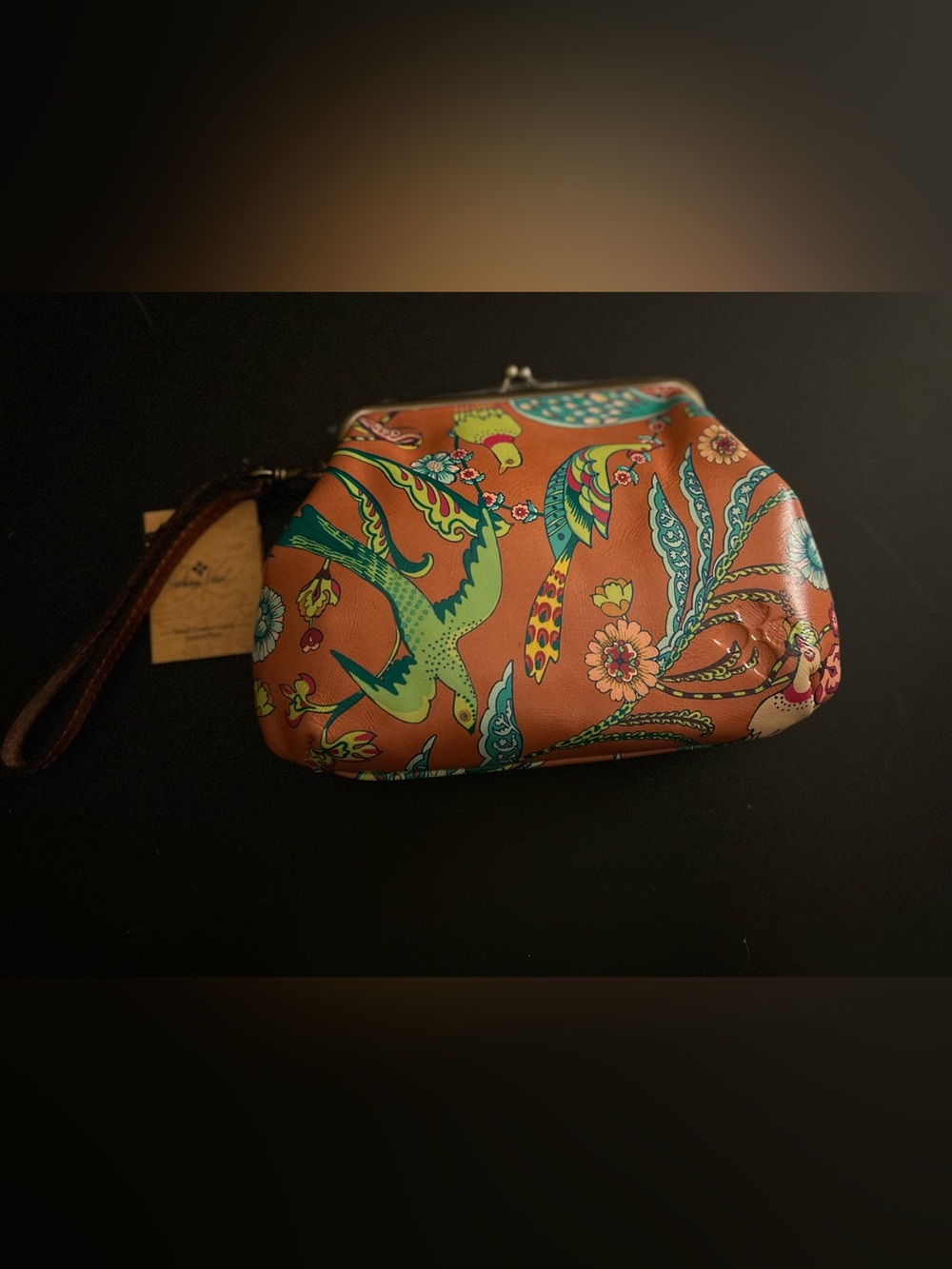Patricia Nash Birds of Paradise wristlet clutch NWT